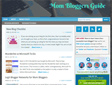 Tablet Screenshot of mommybloggersguide.com